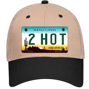 2 Hot Arizona Trucker Mesh Snapback Hat - Khaki
